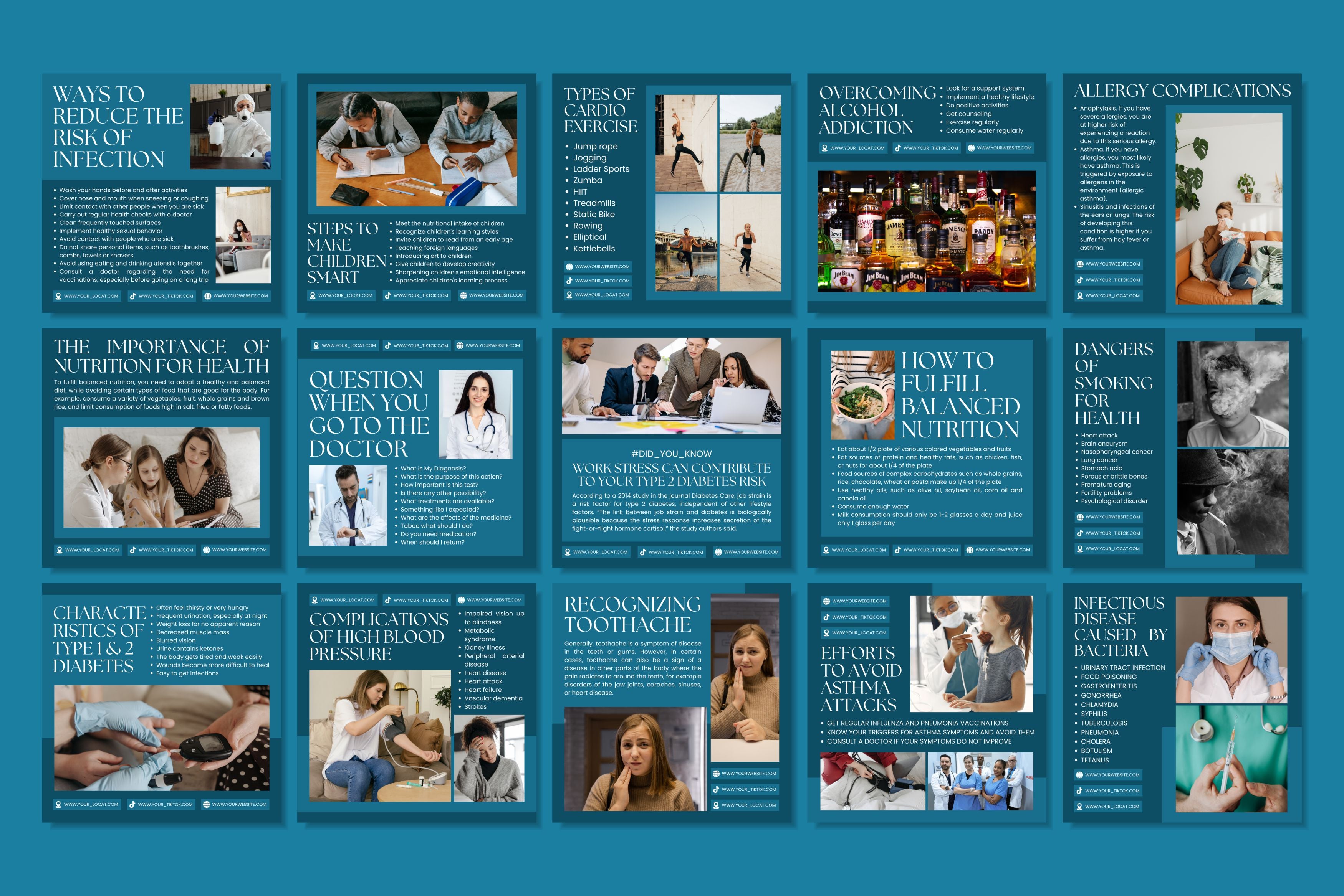 Medical Canva Social Media Template - Blue #2