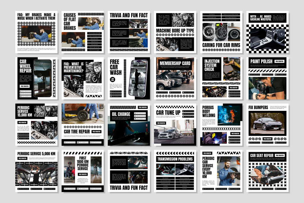 Automotive Canva Social Media Template - White #3