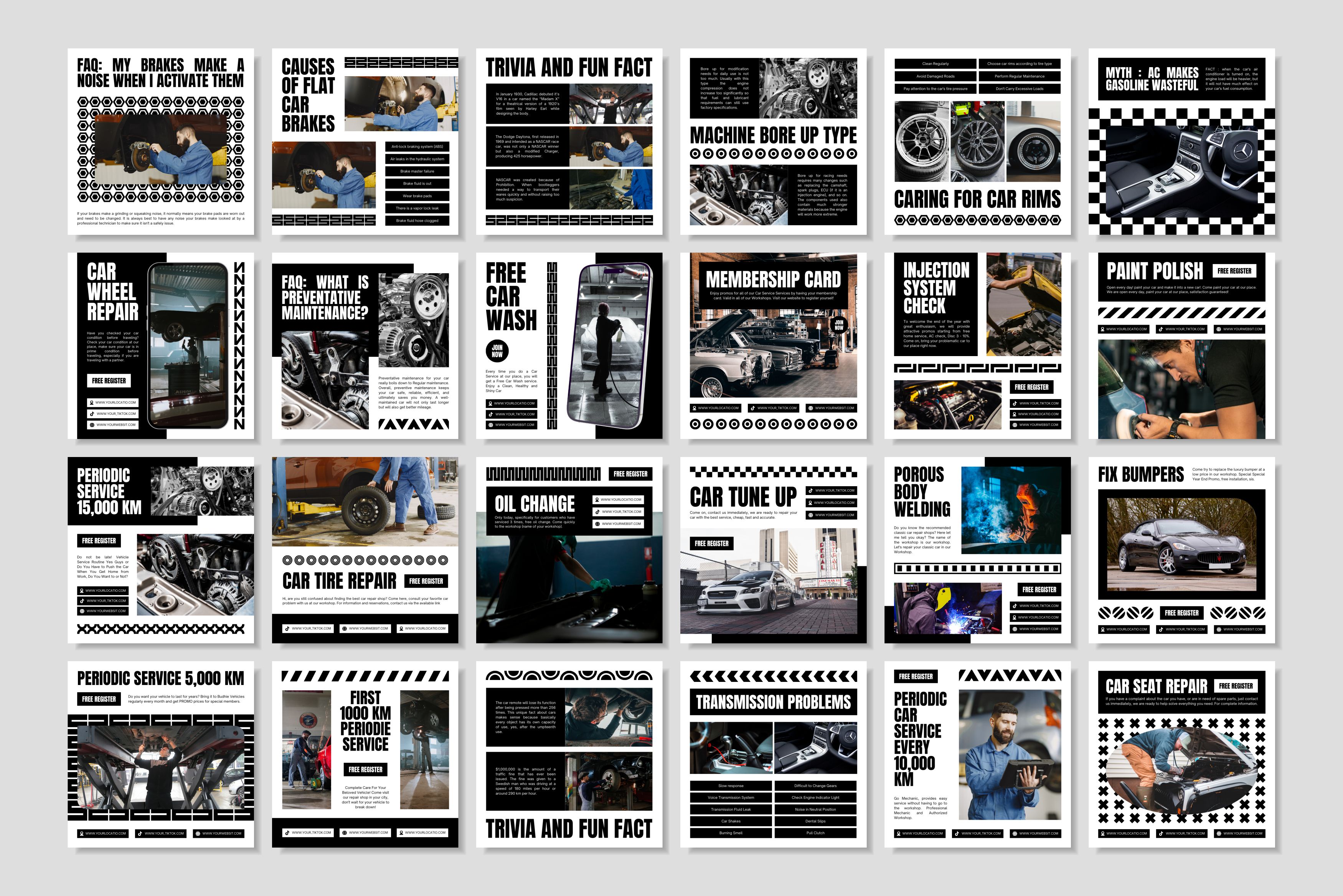 Automotive Canva Social Media Template - White #3