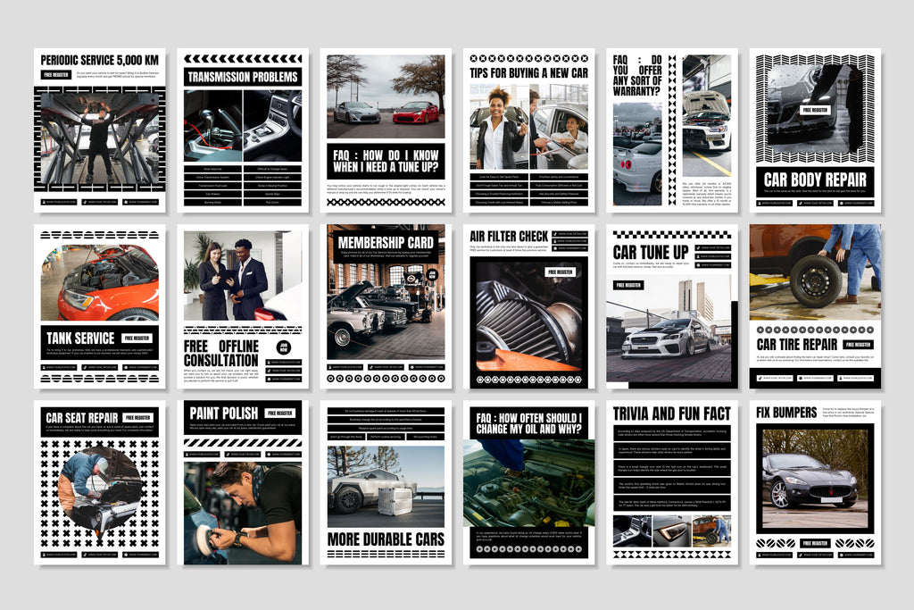 Automotive Canva Social Media Template - White #3