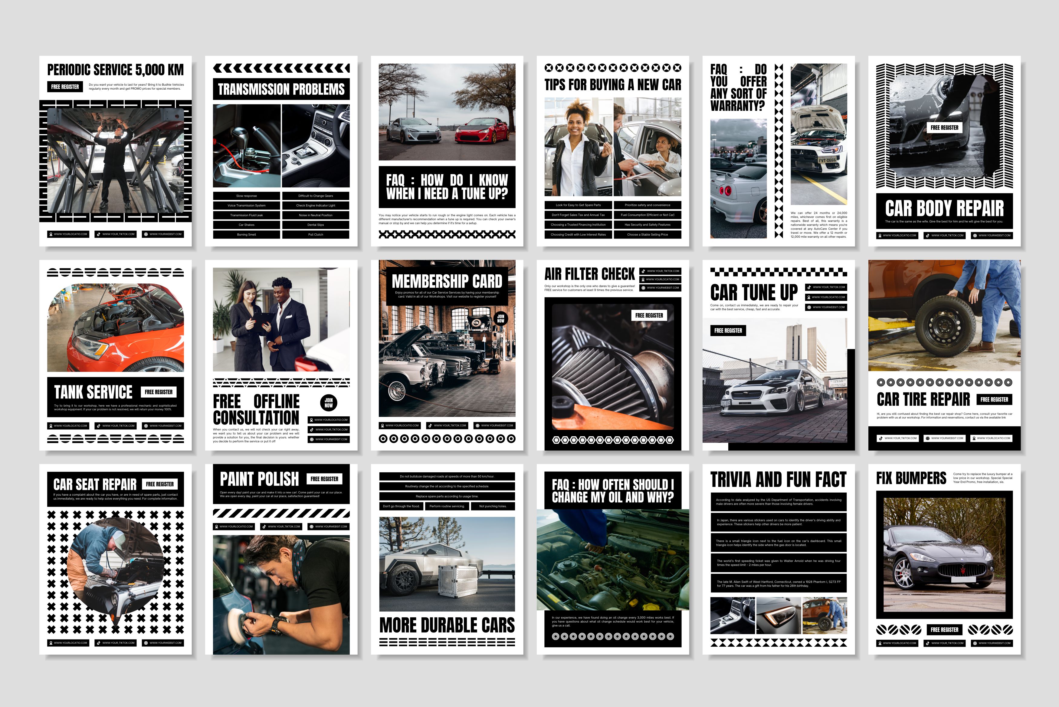 Automotive Canva Social Media Template - White #3