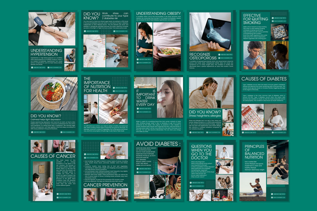 Medical Canva Social Media Template - Green #1