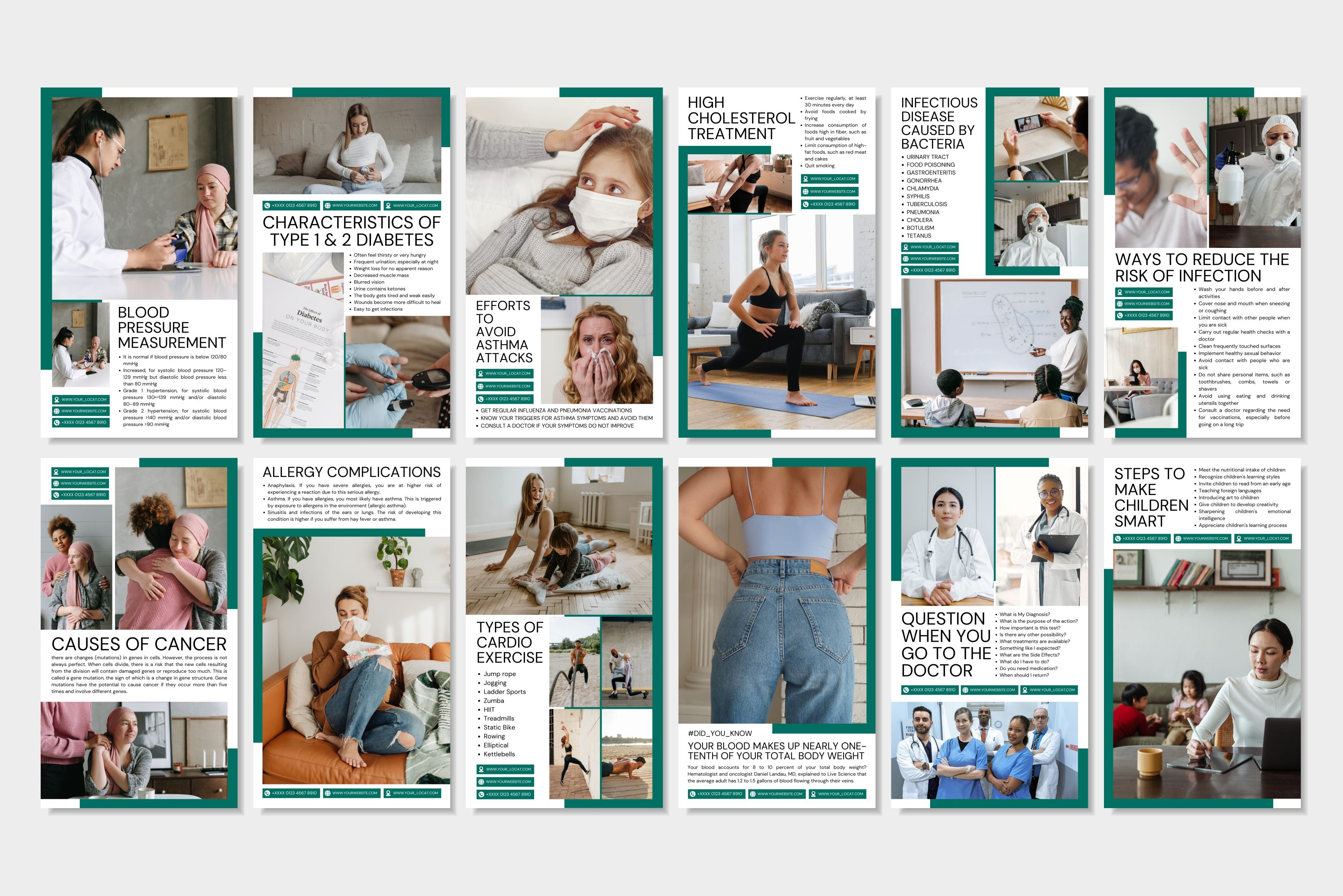 Medical Canva Social Media Template - Green #3
