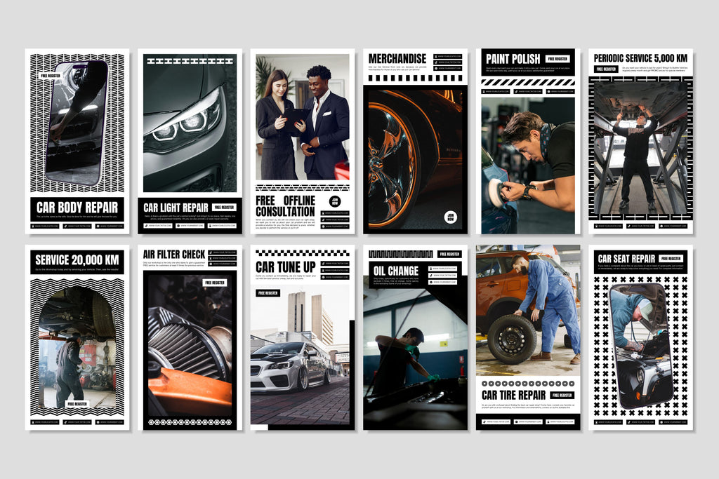 Automotive Canva Social Media Template - White #3