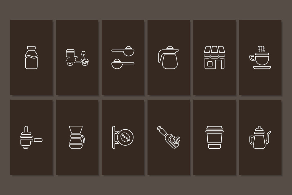 Coffee Shop Canva Social Media Template - Brown #3