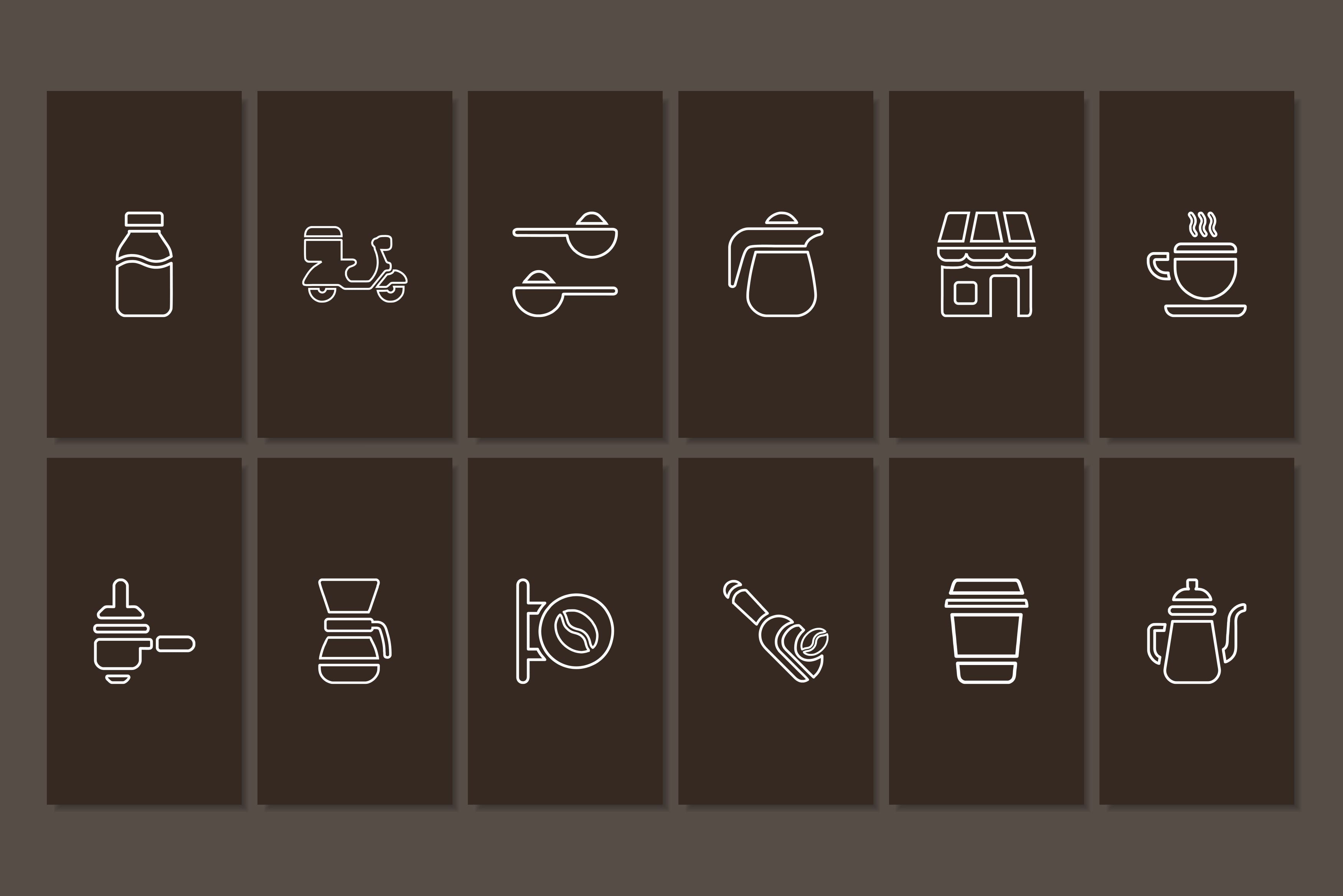 Coffee Shop Canva Social Media Template - Brown #3