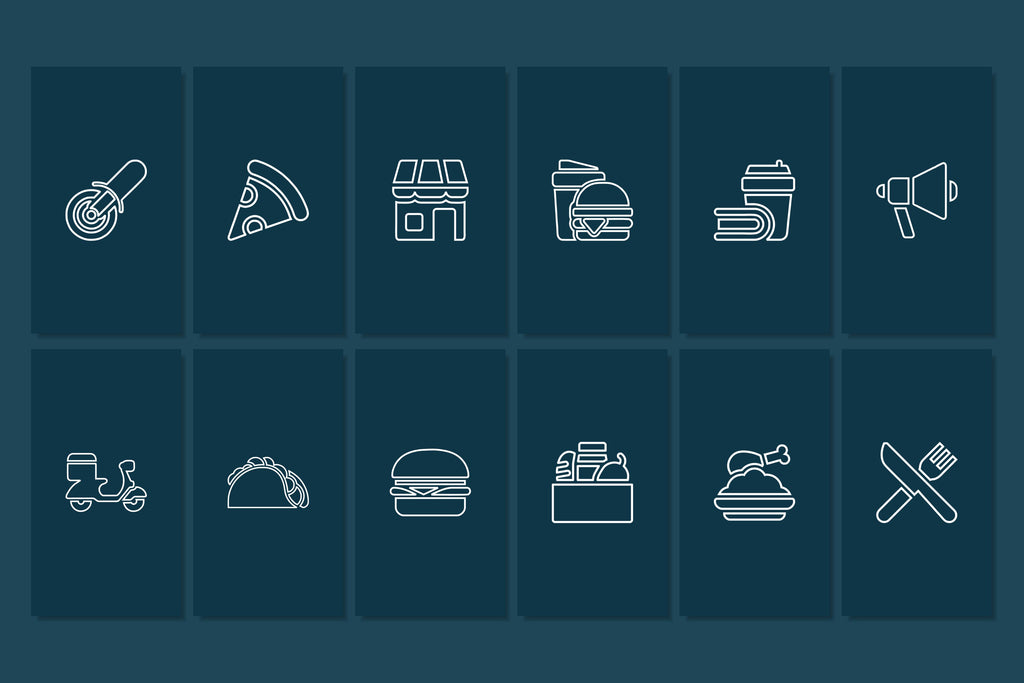 Restaurant Canva Social Media Template - Blue #4