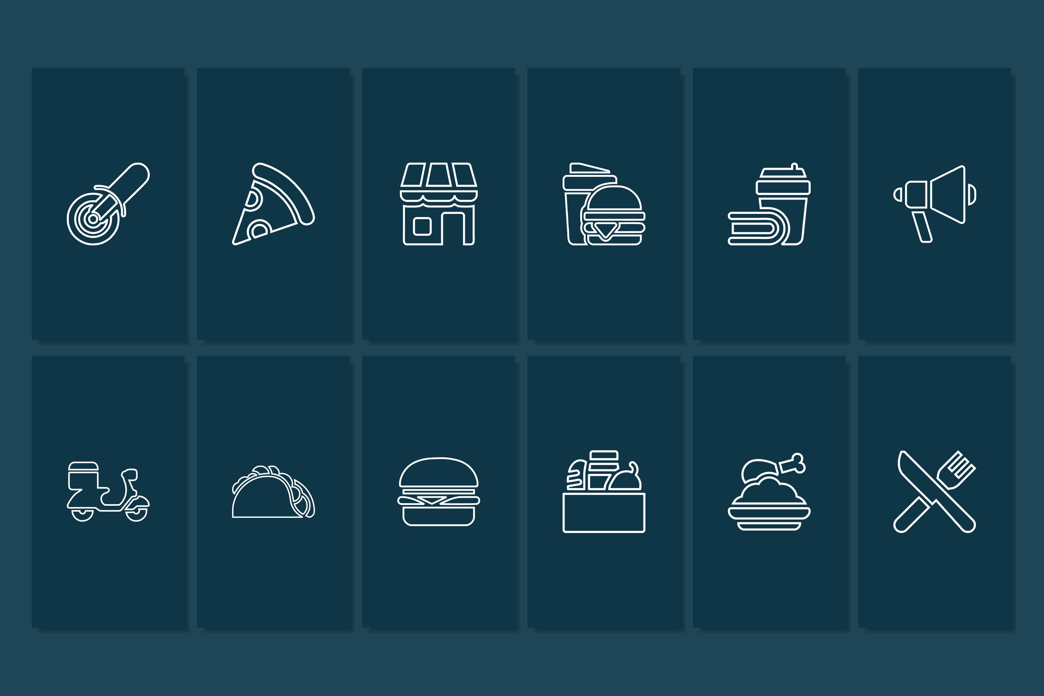 Restaurant Canva Social Media Template - Blue #4