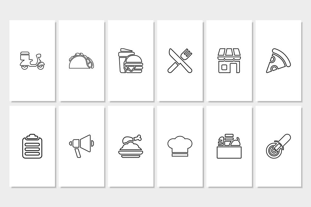 Restaurant Canva Social Media Template - White #2