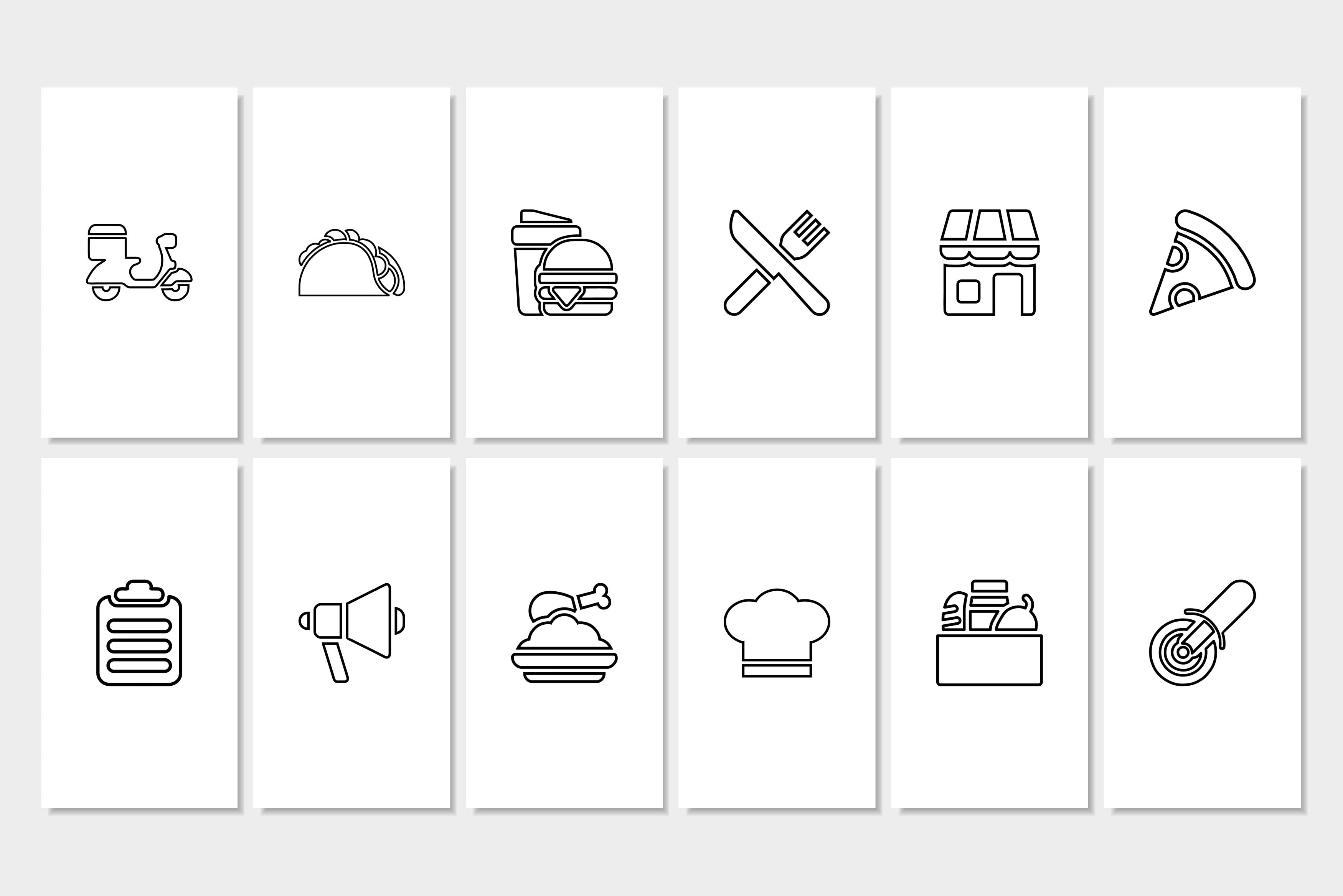 Restaurant Canva Social Media Template - White #2