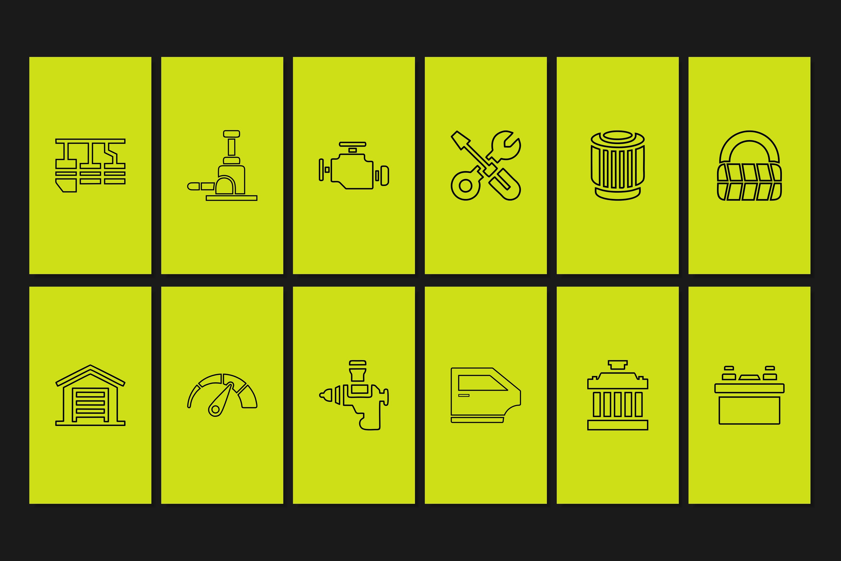Automotive Canva Social Media Template - Green #2