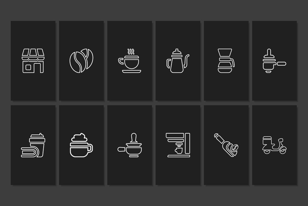 Coffee Shop Canva Social Media Template - Black #1