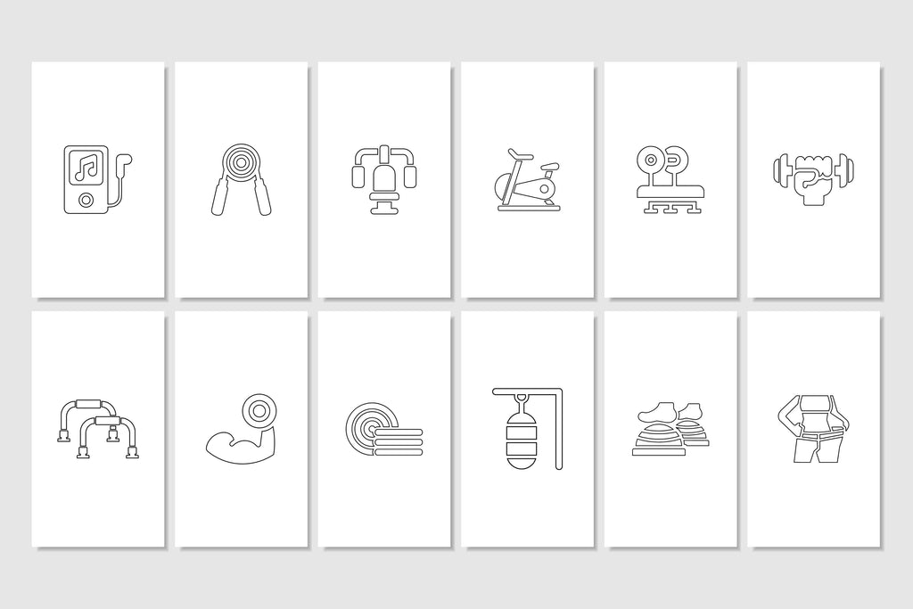 Fitness Canva Social Media Template - White #2