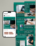 Medical Canva Social Media Template - Green #1