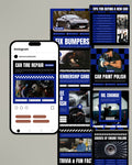 Automotive Canva Social Media Template - Blue #1