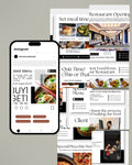 Restaurant Canva Social Media Template - White #2