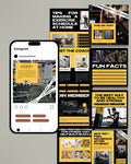 Fitness Canva Social Media Template - Yellow #3