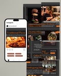 Restaurant Canva Social Media Template - Black #3
