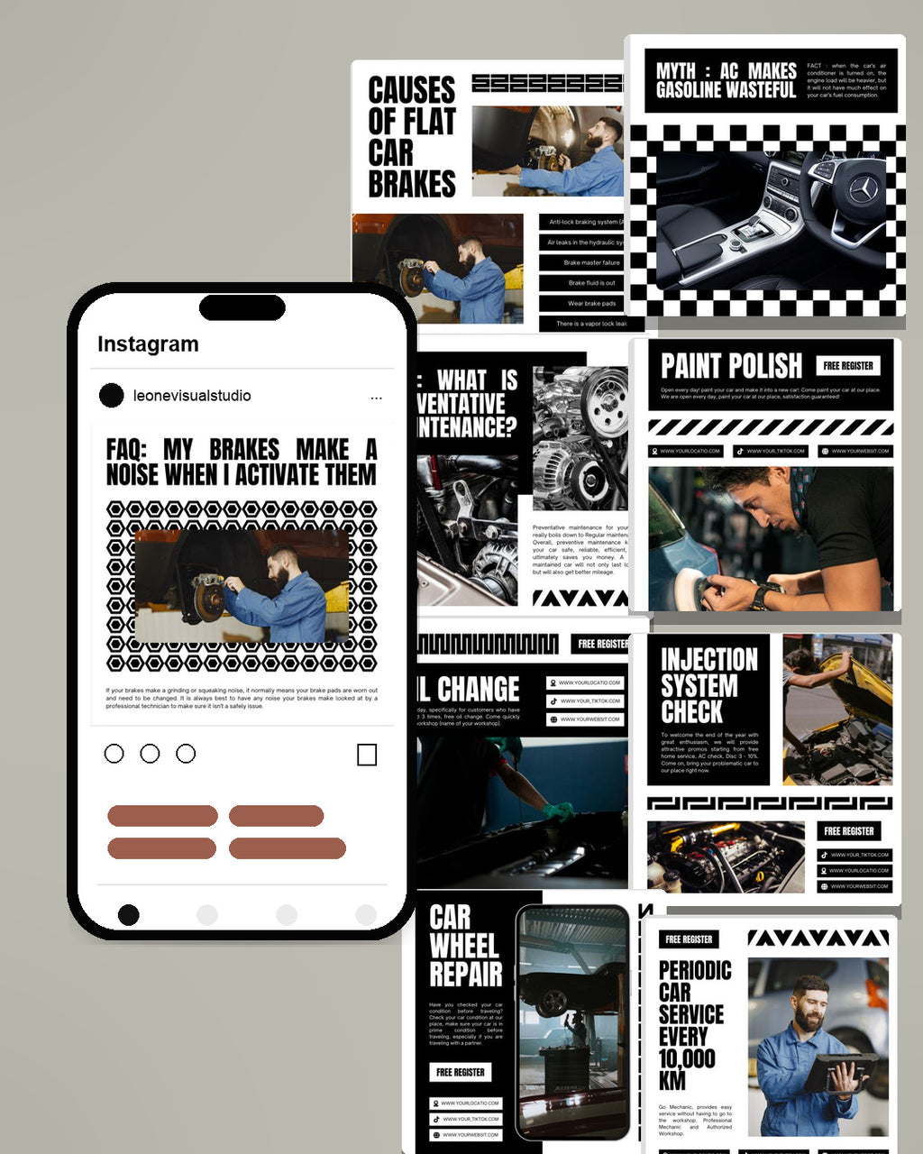 Automotive Canva Social Media Template - White #3