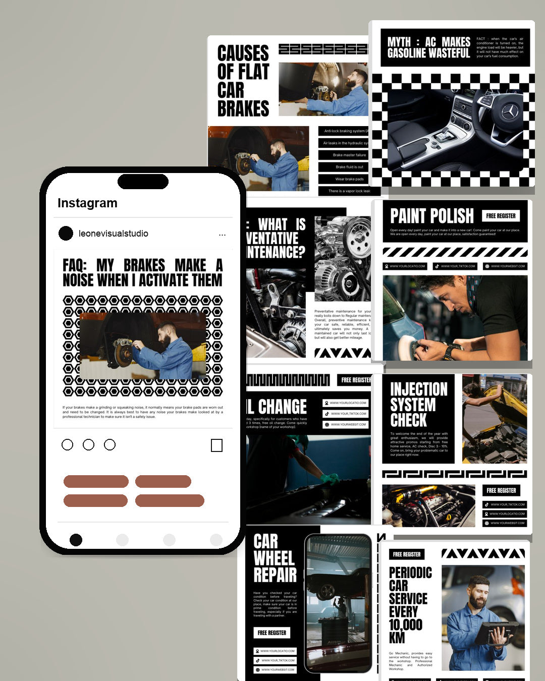 Automotive Canva Social Media Template - White #3